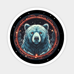 Grizzly Bear in Ornmament , Love Bears Magnet